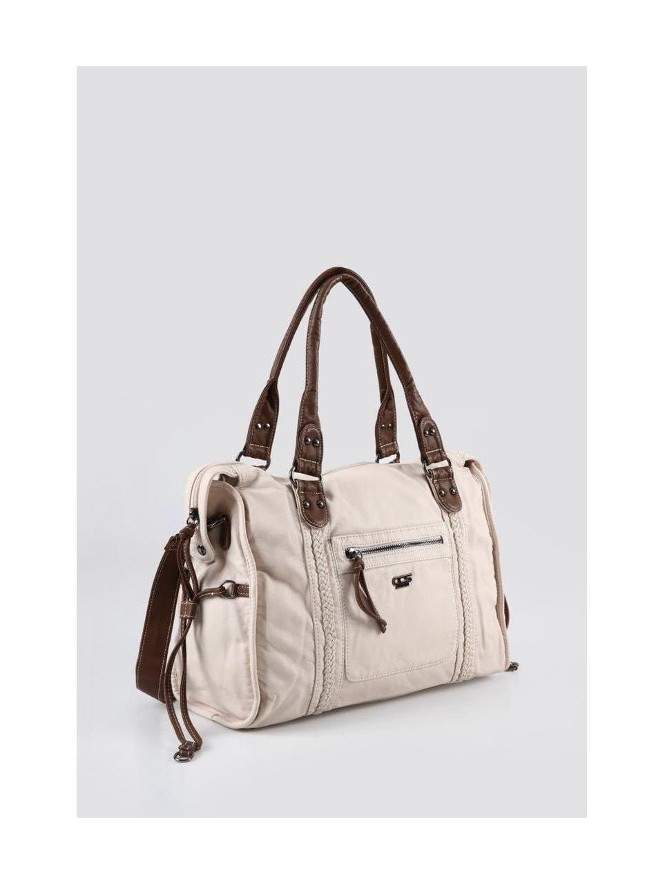 Muert Bej Cilt Omuz Askılı El Çantası