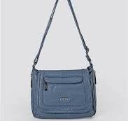 Ziwen Mavi Cilt Omuz Çantası