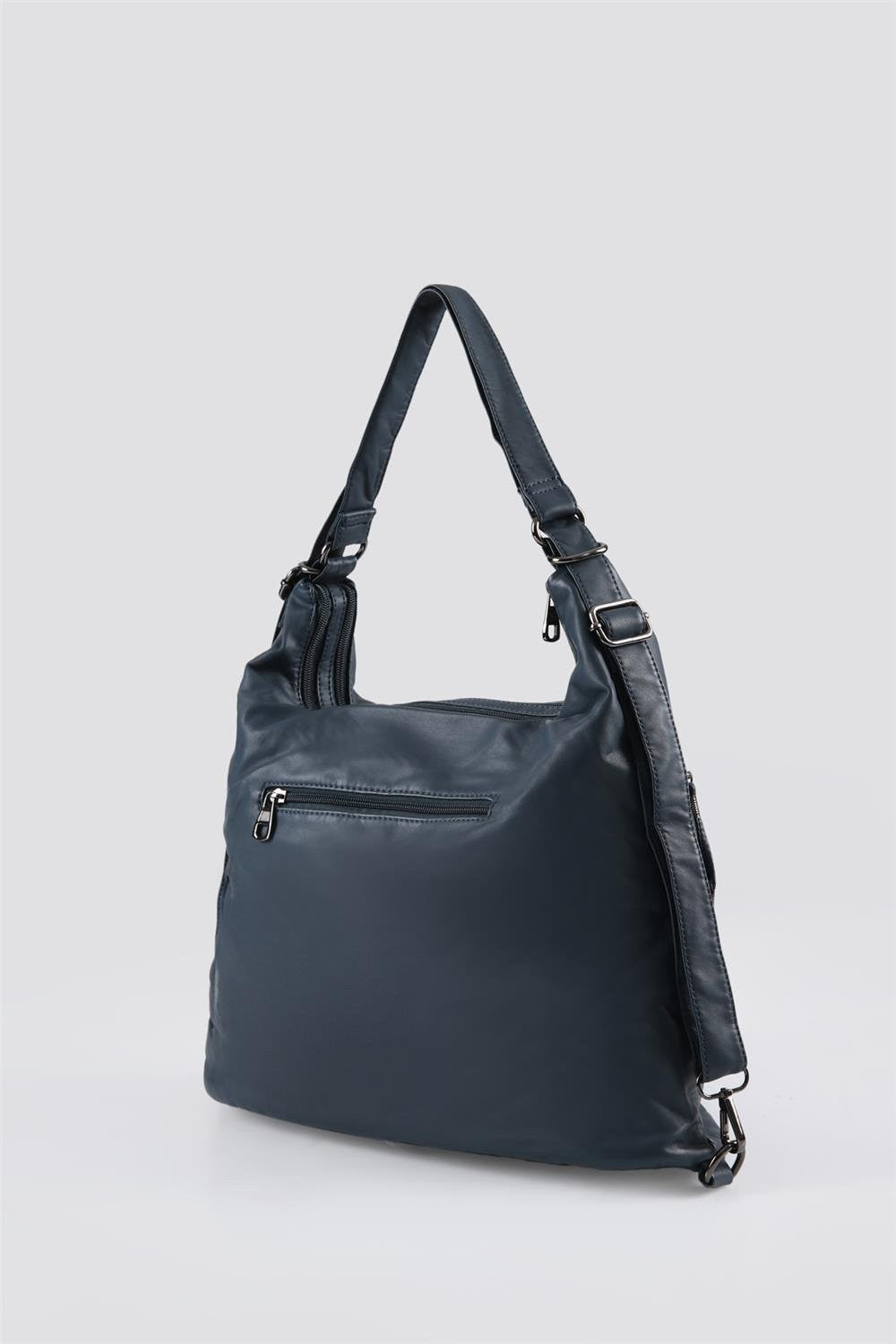 Mower Mavi Cilt Omuz Çantası