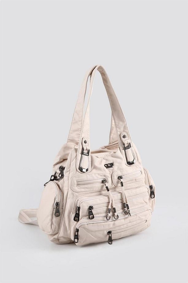 Miver Bej Cilt Omuz Çantası