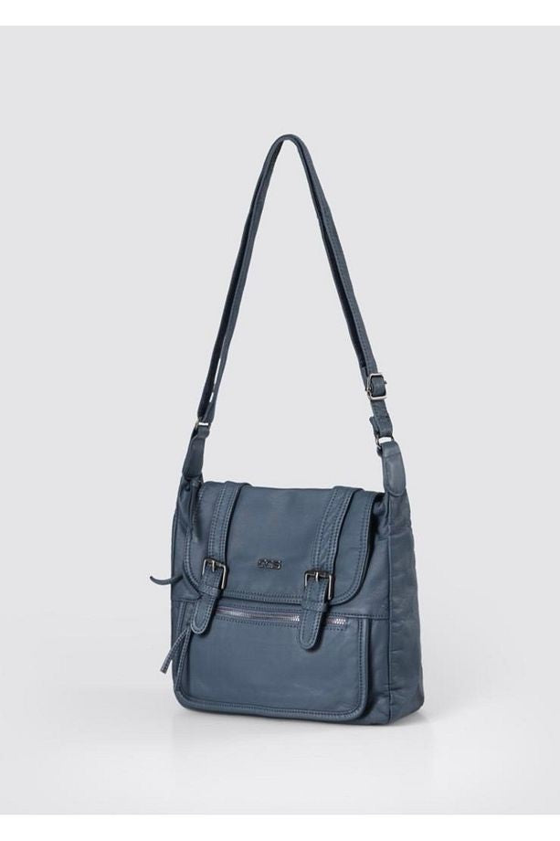 Liye Mavi Cilt Omuz Çantası