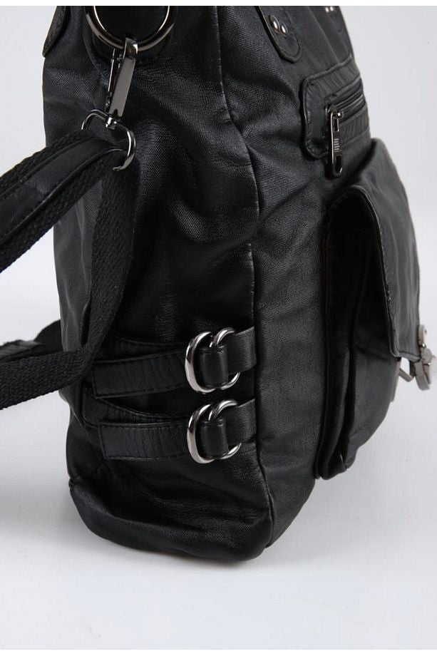 Asin Siyah Cilt Omuz Çantası