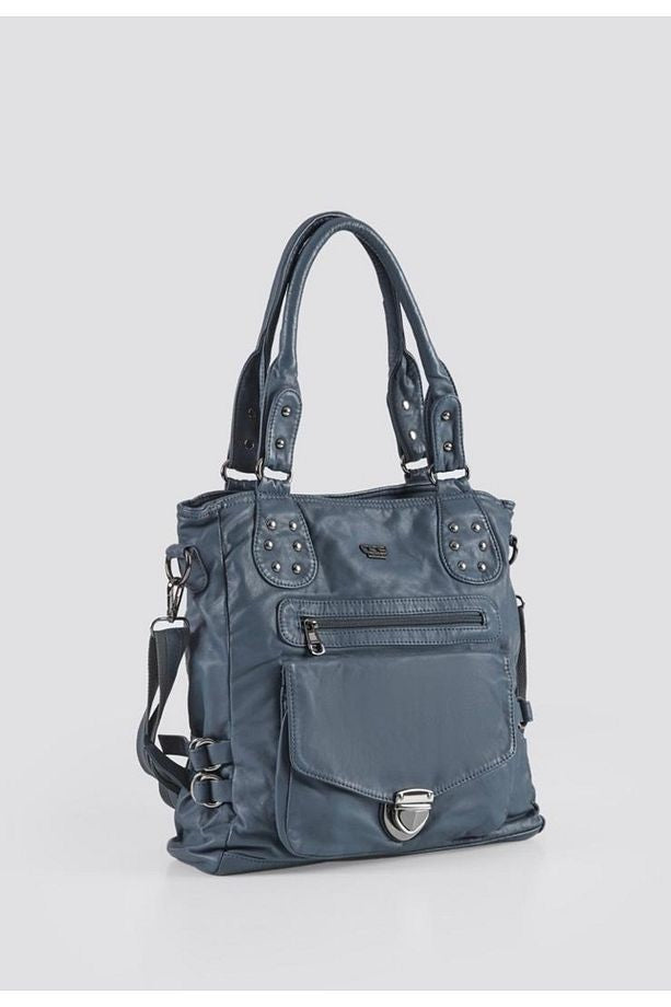 Asin Mavi Cilt Omuz Çantası