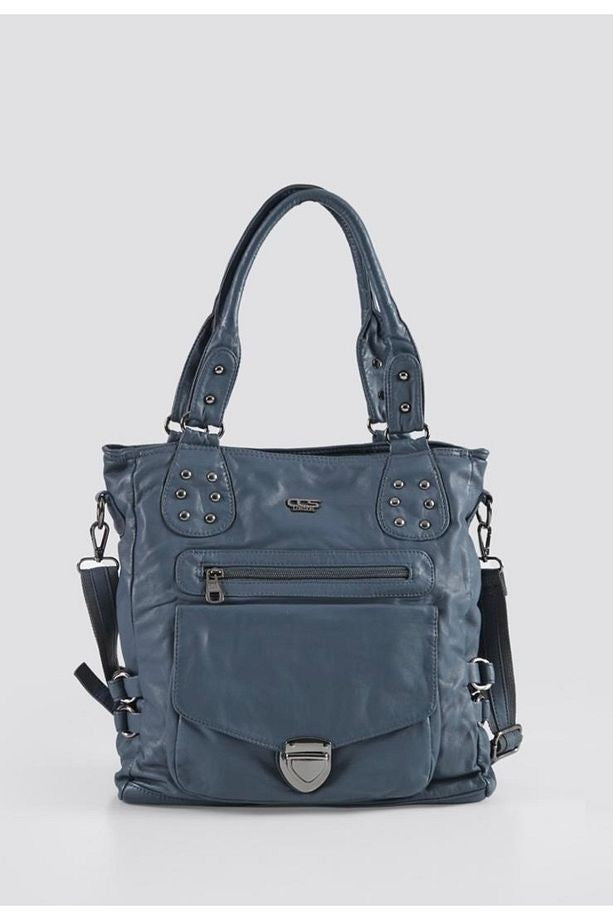 Asin Mavi Cilt Omuz Çantası