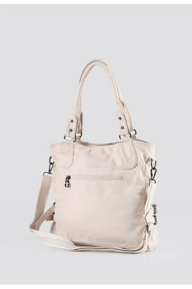 Asin Bej Cilt Omuz Çantası