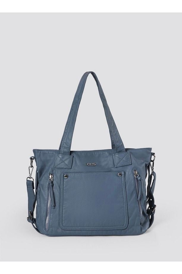 Lonti Mavi Cilt Omuz Çantası