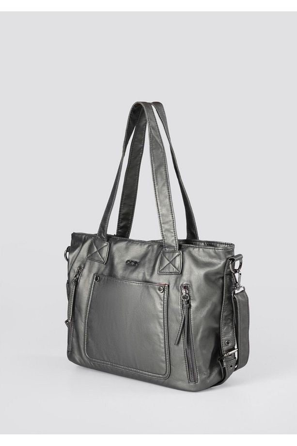 Lonti Platin Cilt Omuz Çantası