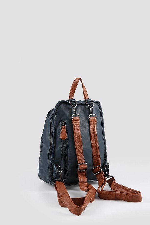 Lirya Mavi Cilt Sırt Çantası