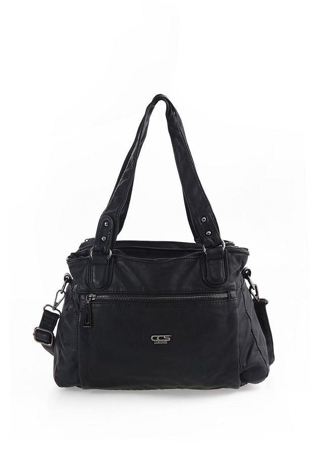 Zuwer Siyah Cilt Omuz Çantası