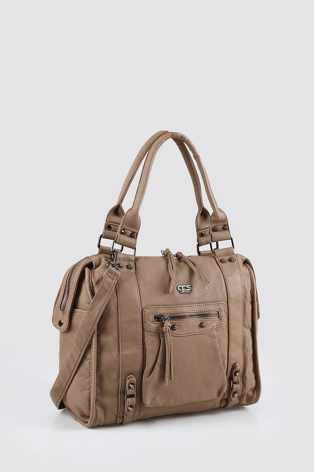 Abga Vizon Cilt Omuz Çantası