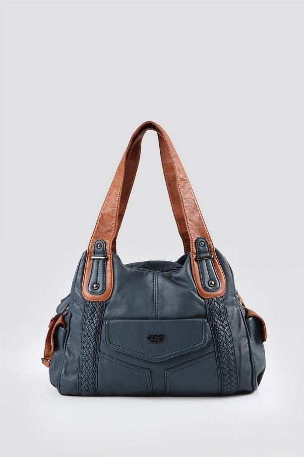 Batti Mavi Cilt Omuz Çantası