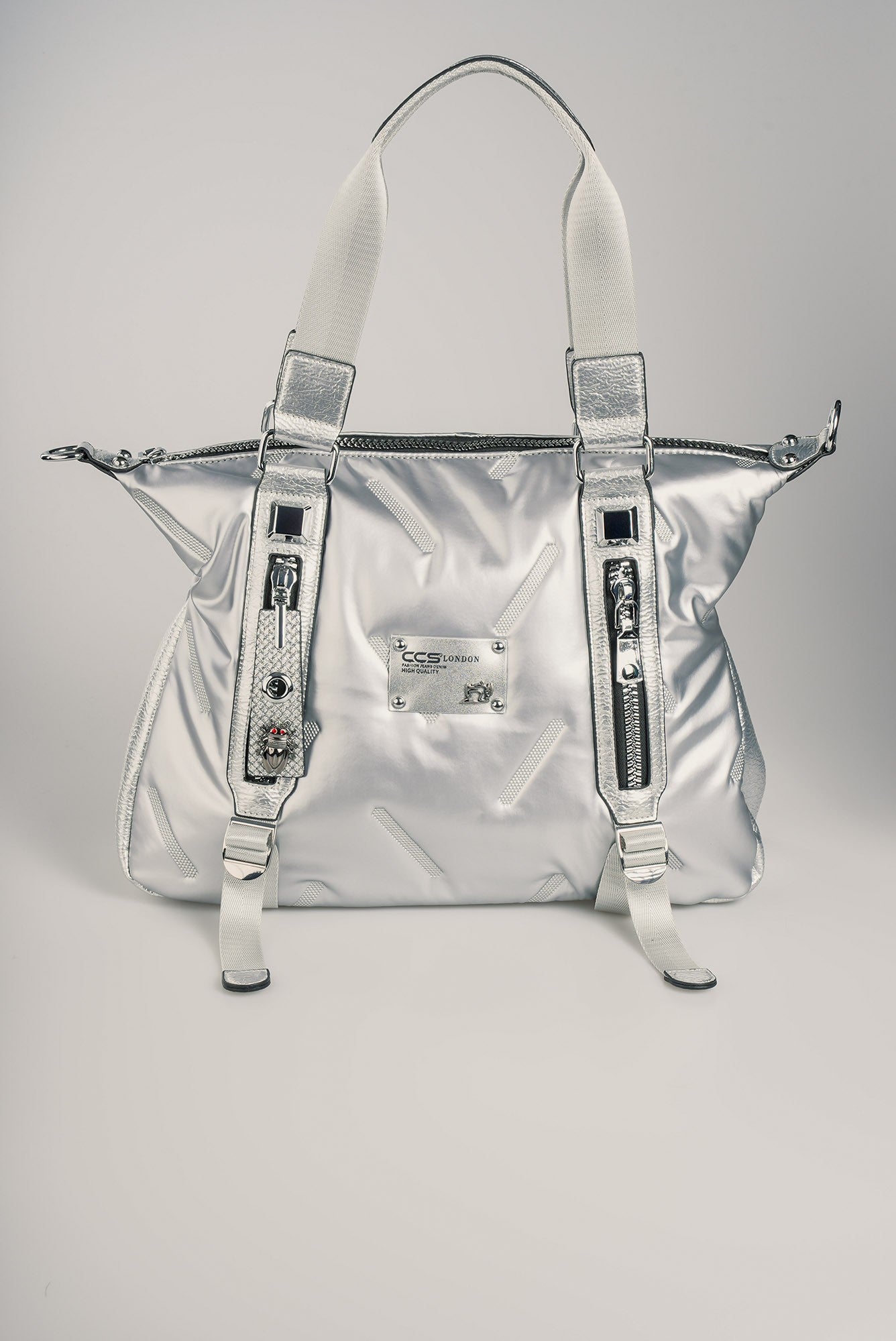 Tiven Gri Cilt Omuz Ve Kol Çantası