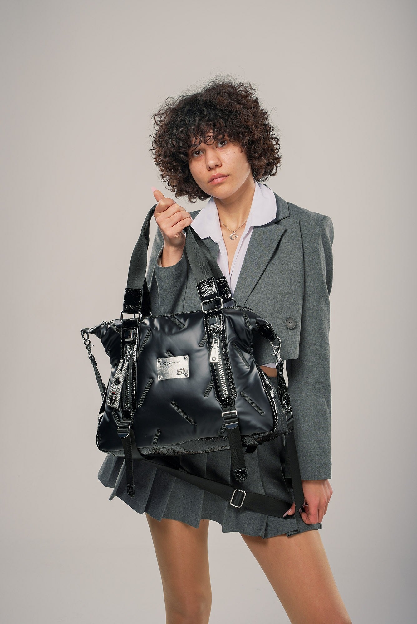 Tiven Siyah Cilt Omuz Ve Kol Çantası