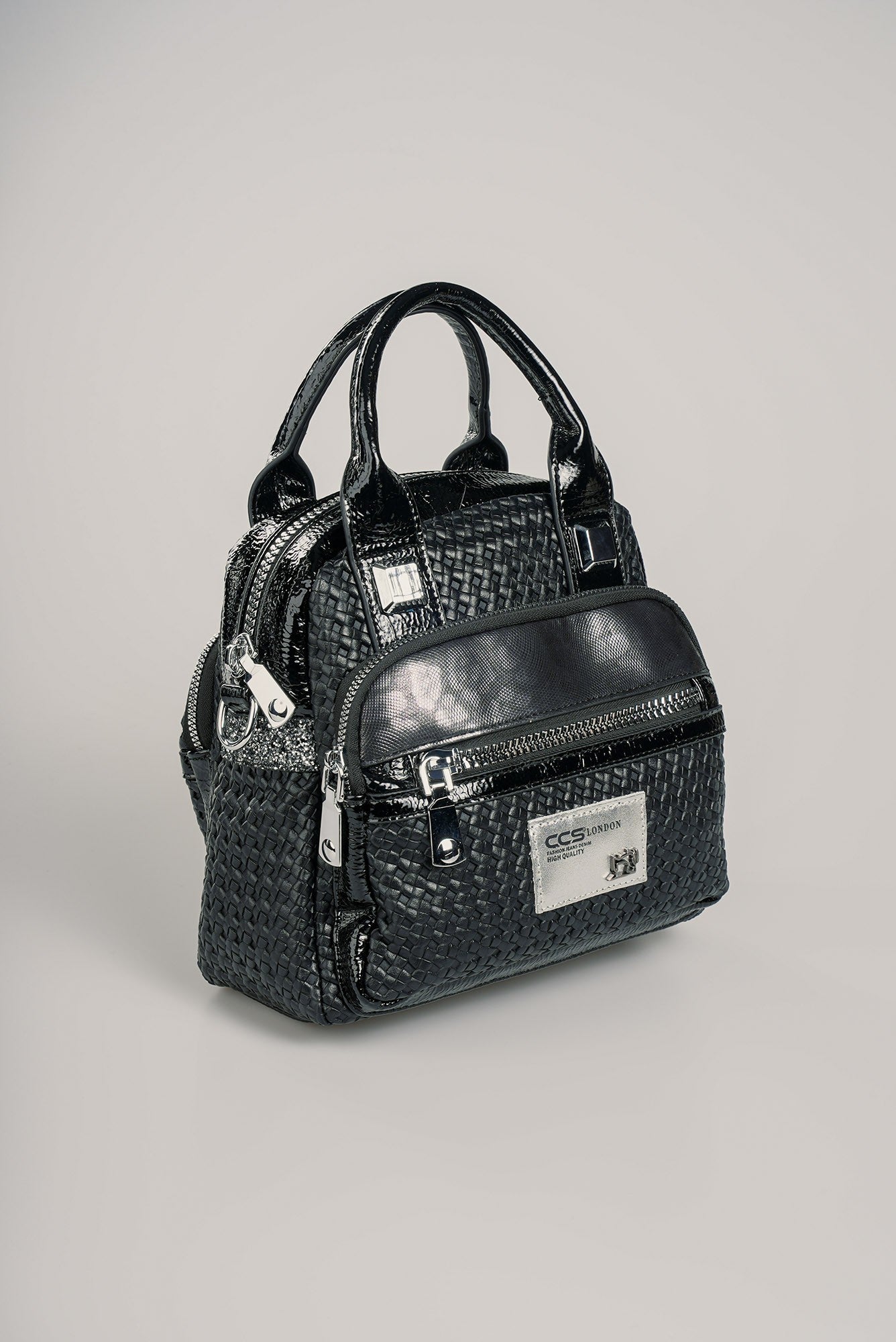 Karen Siyah Cilt Omuz Çantası