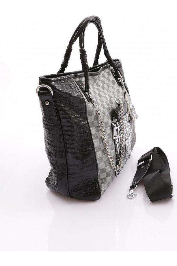 Avaj Siyah Cilt Omuz Çantası