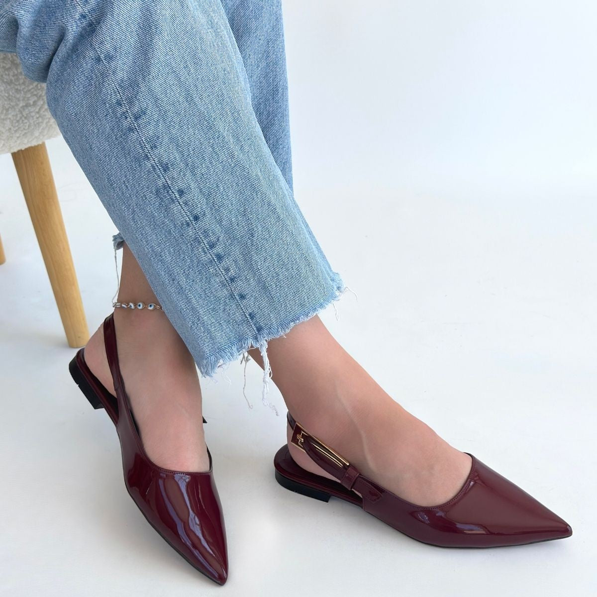 Ummar Bordo Rugan Babet Ayakkabı