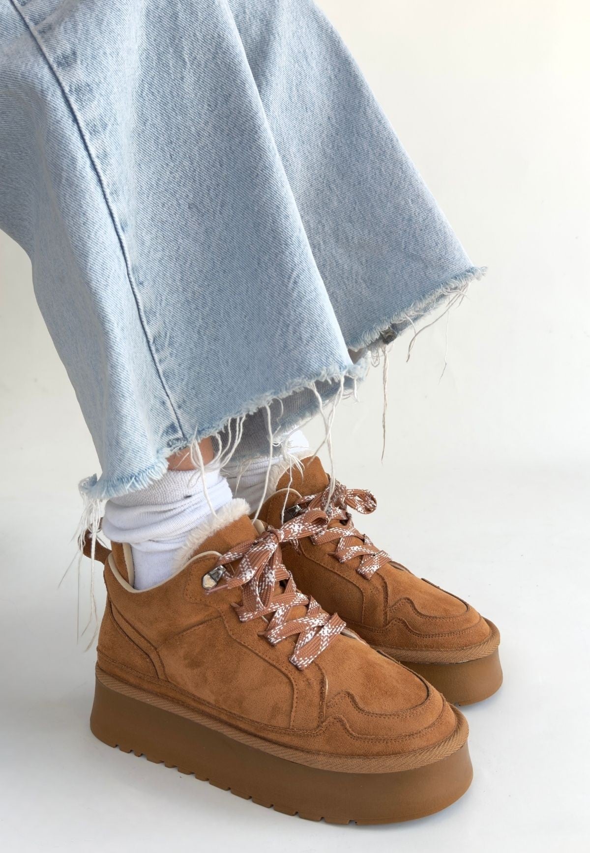 Muden Taba Süet Bağcıklı Bot