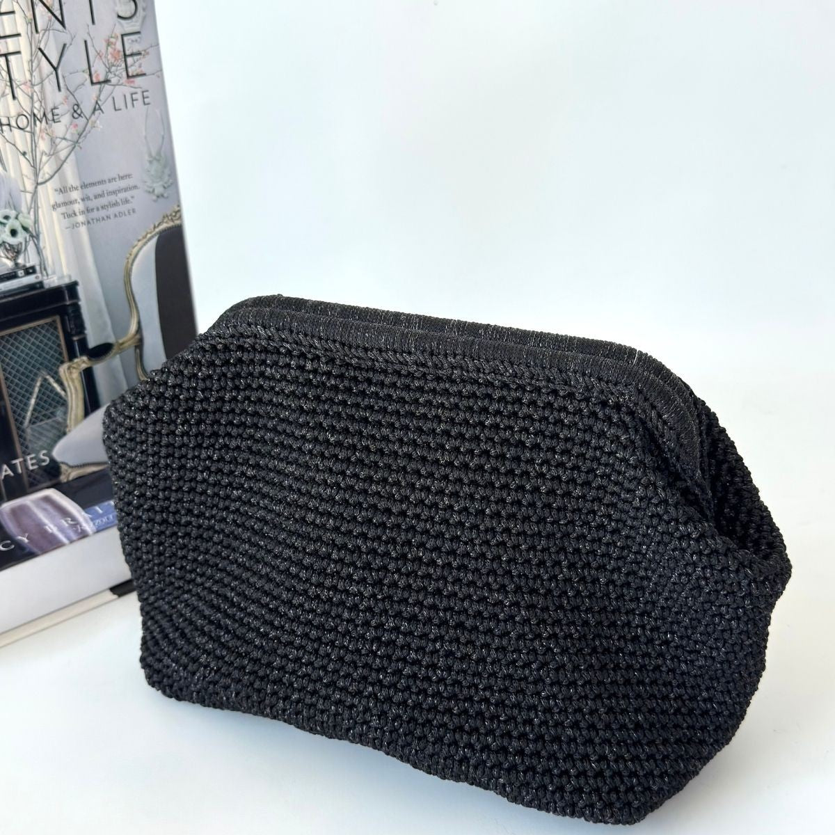 Froy Siyah Örgü Çanta