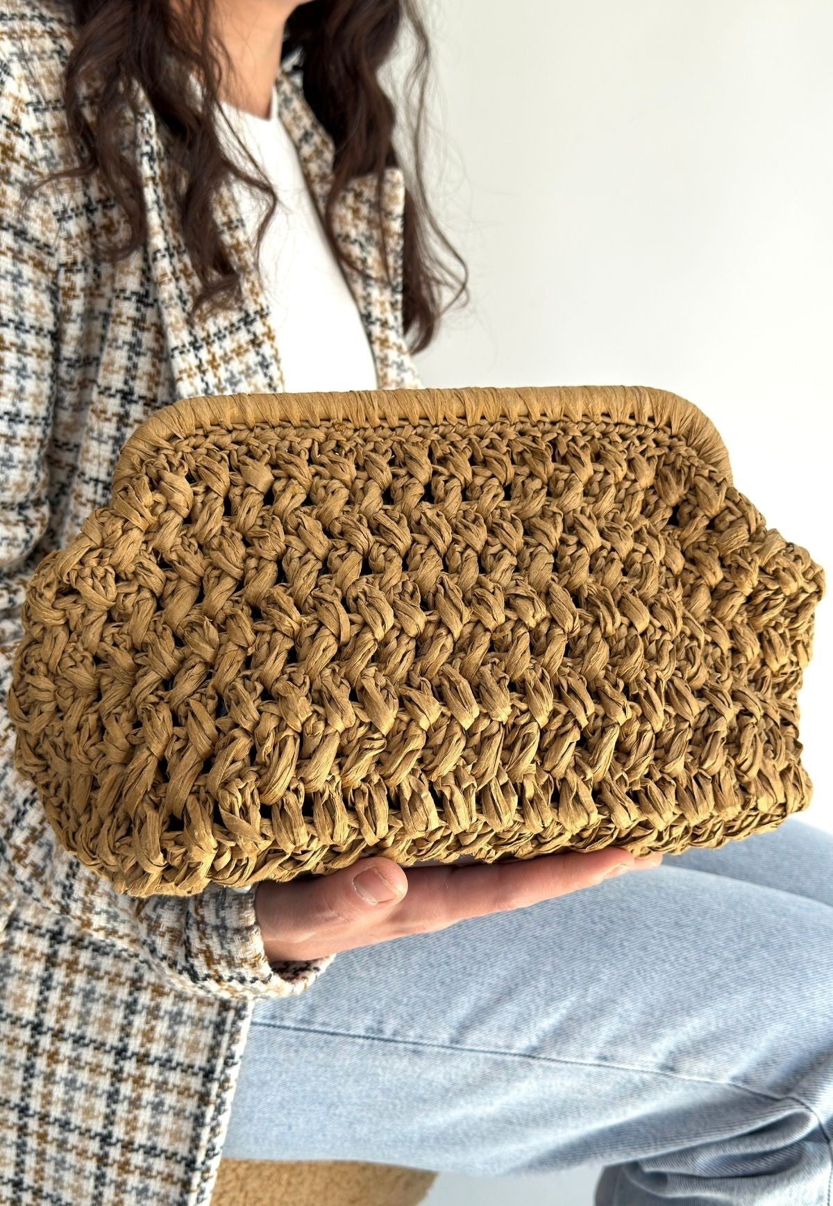 Froy Hasır  Örgü Çanta